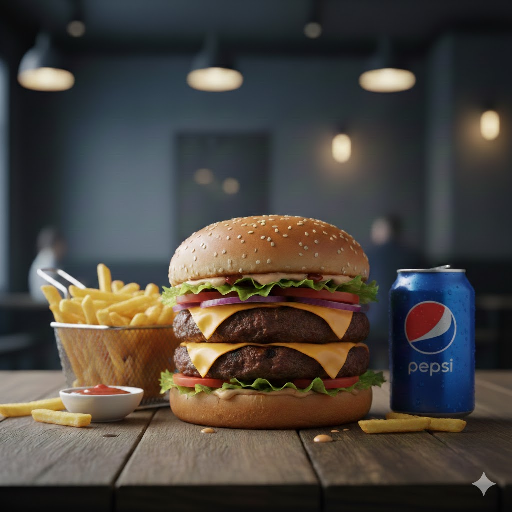 ALİVYA BİG BURGER MENÜ+PEPSİ